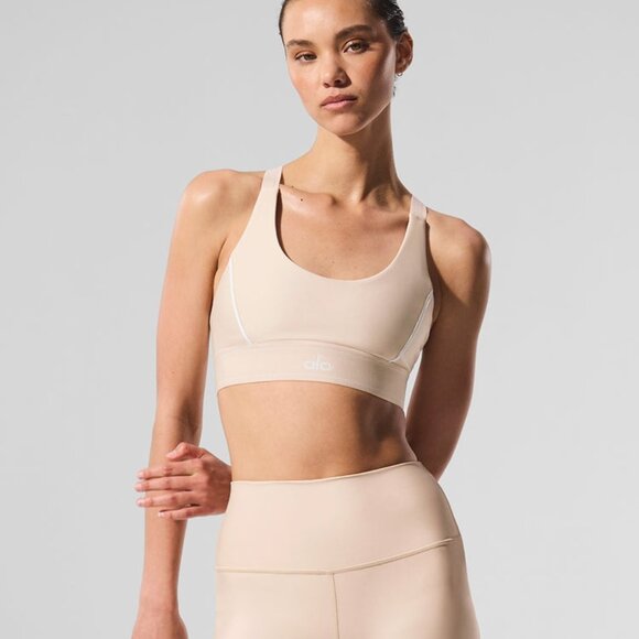 ALO Yoga Other - Alo Yoga Airlift Suit Up Bra Macadamia/White